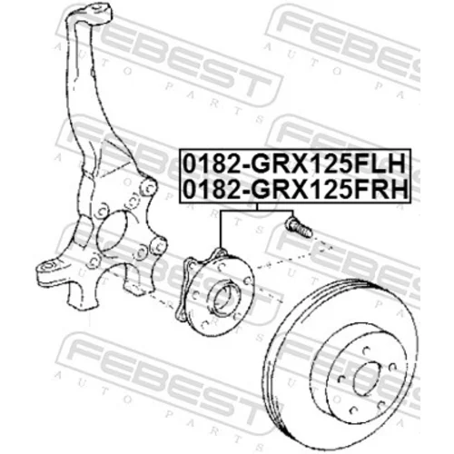 Náboj kolesa FEBEST 0182-GRX125FRH - obr. 1