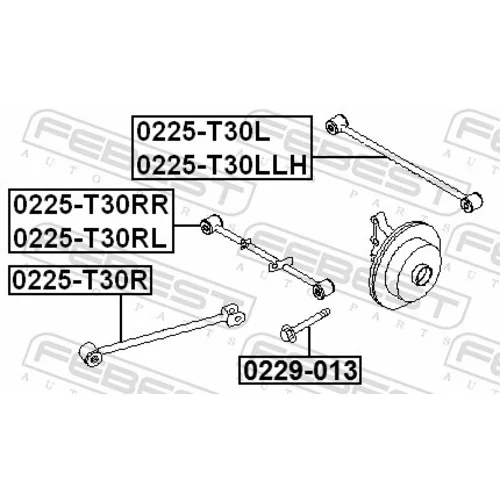 Rameno zavesenia kolies FEBEST 0225-T30RL - obr. 1