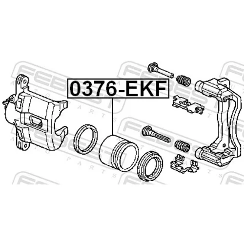 Piest brzdového strmeňa FEBEST 0376-EKF - obr. 1