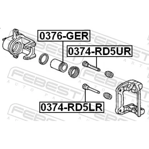 Piest brzdového strmeňa FEBEST 0376-GER - obr. 1