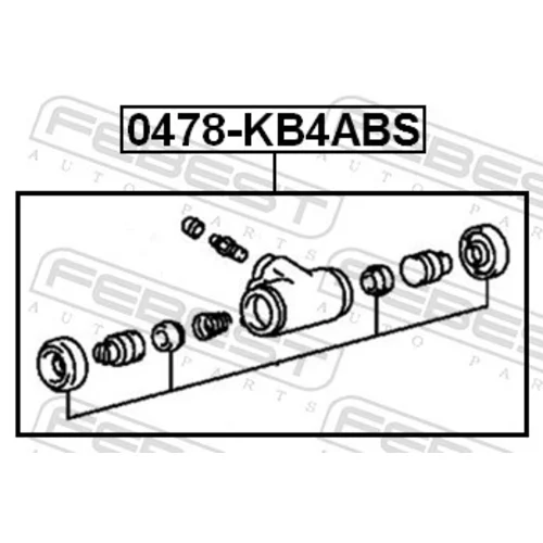 Brzdový valček kolesa FEBEST 0478-KB4ABS - obr. 1