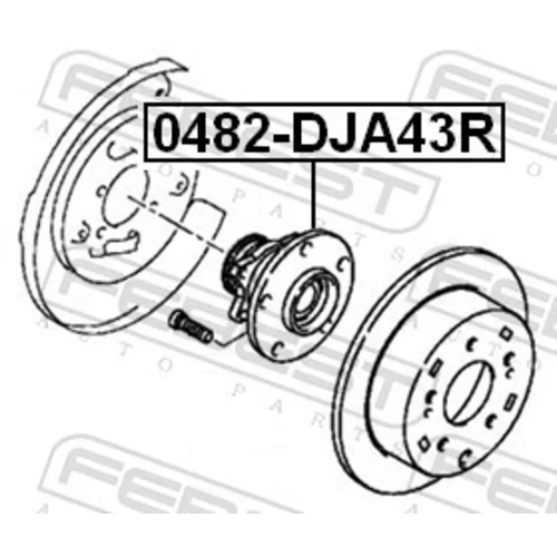 Náboj kolesa 0482-DJA43R /FEBEST/ - obr. 1