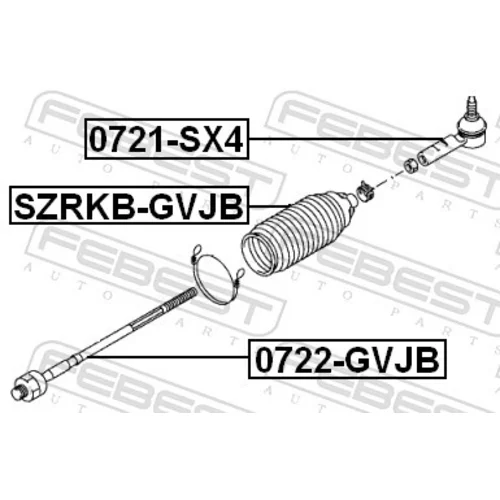 Axiálny čap tiahla riadenia FEBEST 0722-GVJB - obr. 1