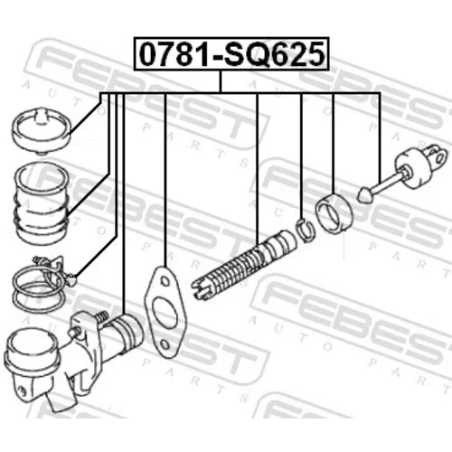 Hlavný spojkový valec FEBEST 0781-SQ625 - obr. 1