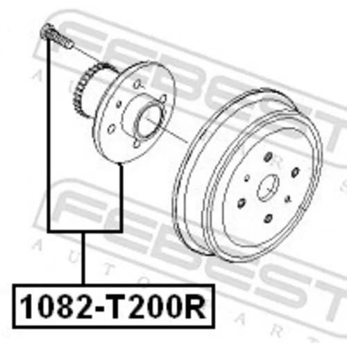 Náboj kolesa FEBEST 1082-T200R - obr. 1