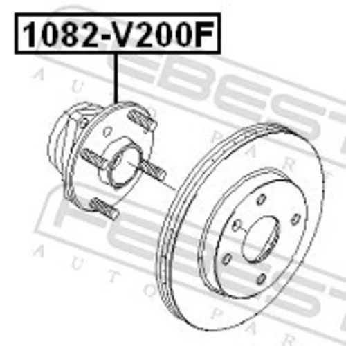 Náboj kolesa FEBEST 1082-V200F - obr. 1