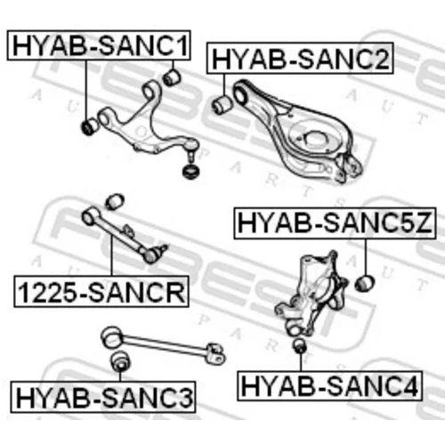 Rameno zavesenia kolies FEBEST 1225-SANCR - obr. 1