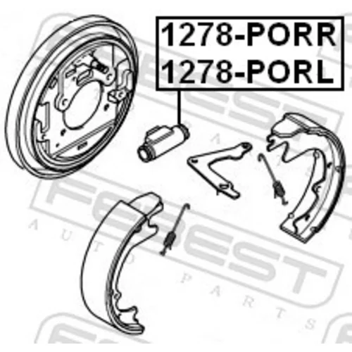 Brzdový valček kolesa FEBEST 1278-PORL - obr. 1