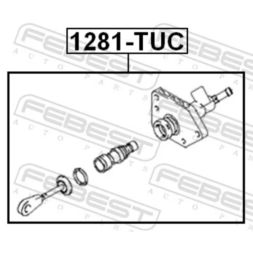 Hlavný spojkový valec 1281-TUC /FEBEST/ - obr. 1