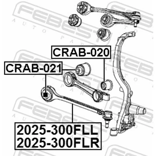 Rameno zavesenia kolies FEBEST 2025-300FLR - obr. 1