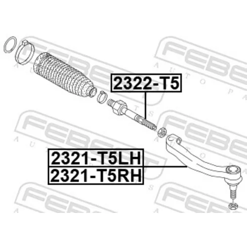 Hlava/čap spojovacej tyče riadenia FEBEST 2321-T5LH - obr. 1