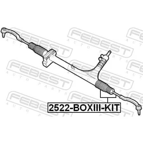 Axiálny čap tiahla riadenia FEBEST 2522-BOXIII-KIT - obr. 1
