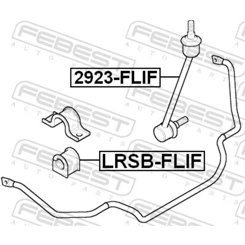 Tyč/Vzpera stabilizátora FEBEST 2923-FLIF - obr. 1