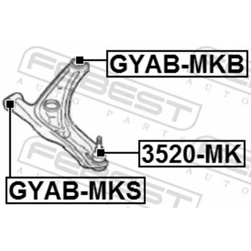 Zvislý/nosný čap FEBEST 3520-MK - obr. 1