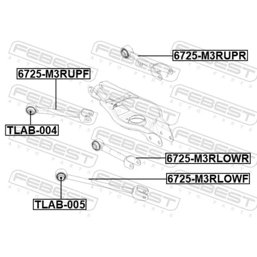 Rameno zavesenia kolies FEBEST 6725-M3RUPF - obr. 1