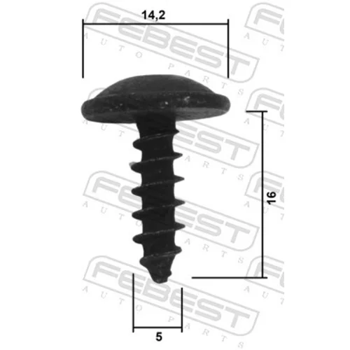 Motor-/Spodny ochranny kryt FEBEST 88570-167 - obr. 1