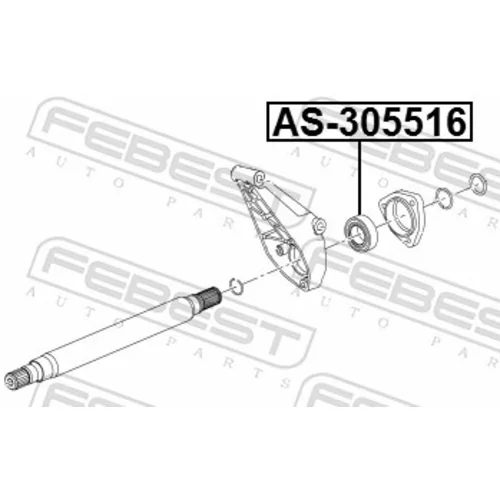 Ložisko hnacieho hriadeľa FEBEST AS-305516 - obr. 1