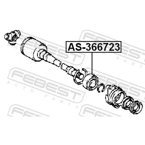 Ložisko hnacieho hriadeľa FEBEST AS-366723 - obr. 1