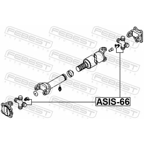 Kĺb pozdĺžneho hriadeľa FEBEST ASIS-66 - obr. 1