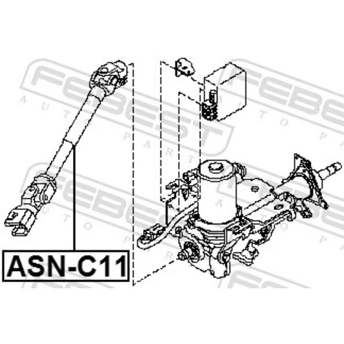 Hriadeľ riadenia FEBEST ASN-C11 - obr. 1