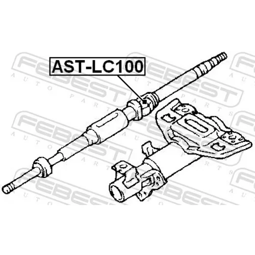 Kĺb hriadeľa riadenia FEBEST AST-LC100 - obr. 1