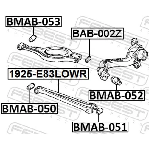 Uloženie riadenia BAB-002Z /FEBEST/ - obr. 1