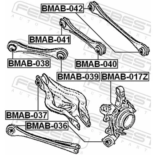 Uloženie riadenia BMAB-037 /FEBEST/ - obr. 1