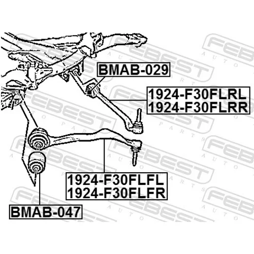 Uloženie riadenia FEBEST BMAB-047 - obr. 1