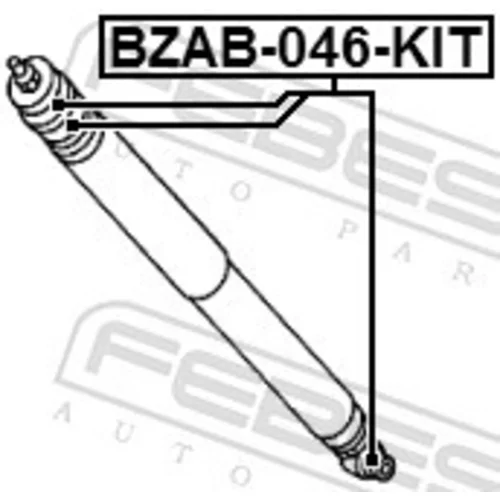 Montážna sada, Tlmič pérovania FEBEST BZAB-046-KIT - obr. 1