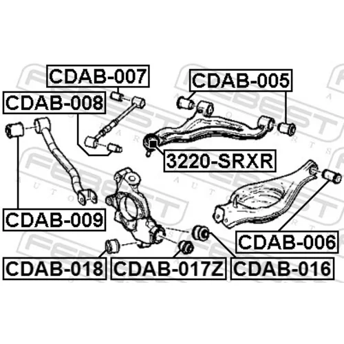 Uloženie riadenia FEBEST CDAB-008 - obr. 1