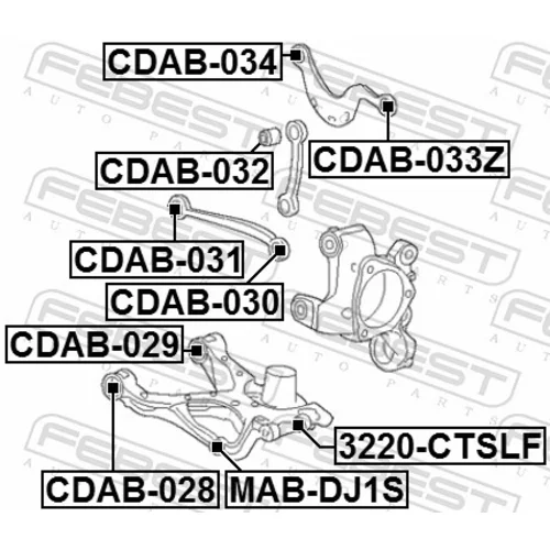 Uloženie riadenia FEBEST CDAB-030 - obr. 1