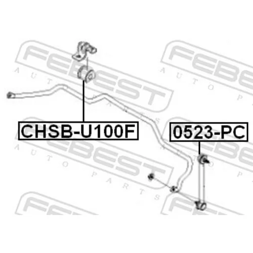 Uloženie priečneho stabilizátora FEBEST CHSB-U100F - obr. 1