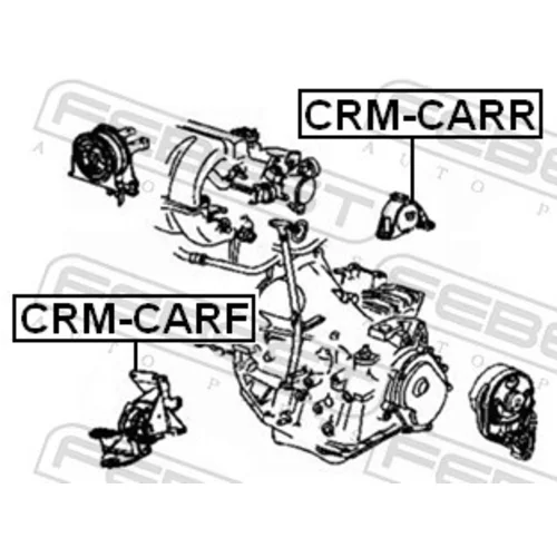 Uloženie motora CRM-CARF /FEBEST/ - obr. 1