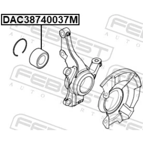 Ložisko kolesa FEBEST DAC38740037M - obr. 1