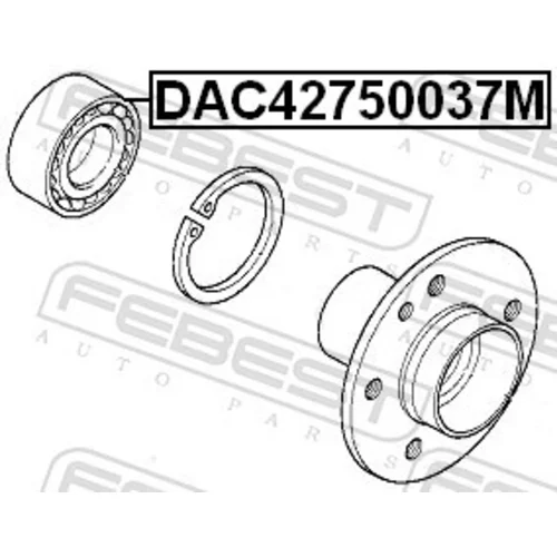 Ložisko kolesa DAC42750037M /FEBEST/ - obr. 1