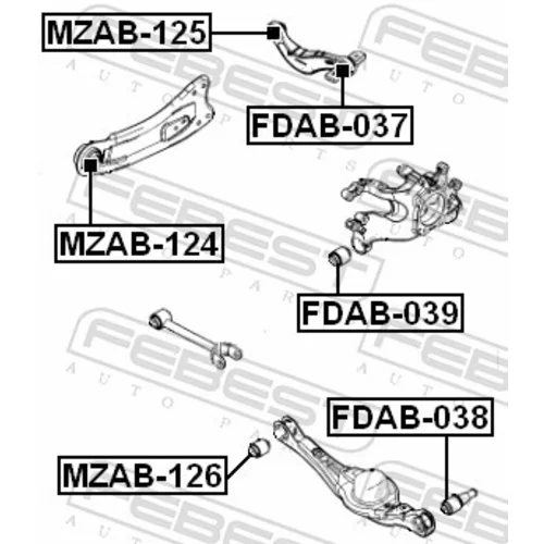 Uloženie riadenia FEBEST FDAB-038 - obr. 1