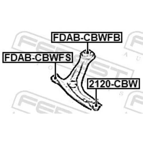 Uloženie riadenia FEBEST FDAB-CBWFB - obr. 1