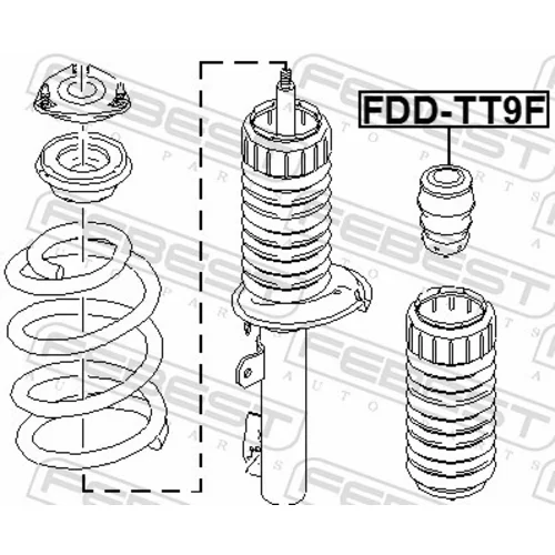 Doraz odpruženia FEBEST FDD-TT9F - obr. 1