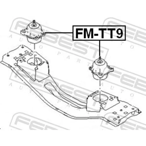 Uloženie motora FEBEST FM-TT9 - obr. 1