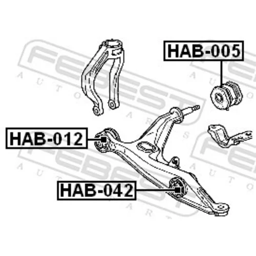 Uloženie riadenia FEBEST HAB-042 - obr. 1