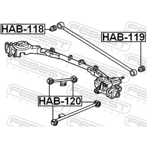 Uloženie riadenia FEBEST HAB-120 - obr. 1