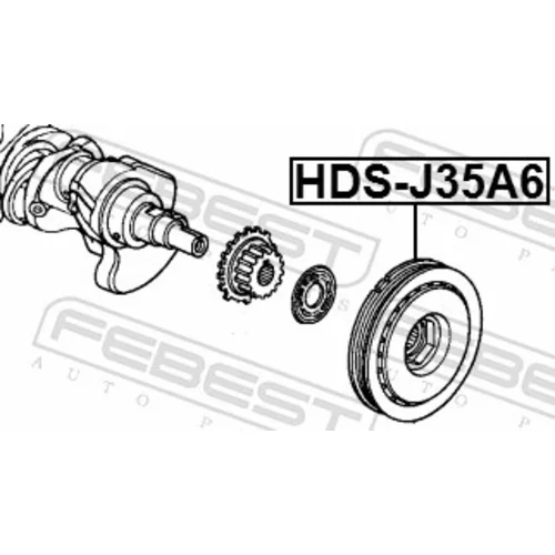 Remenica kľukového hriadeľa HDS-J35A6 /FEBEST/ - obr. 1