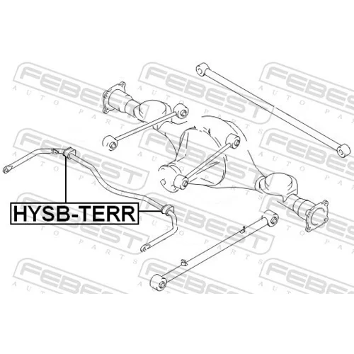 Uloženie priečneho stabilizátora FEBEST HYSB-TERR - obr. 1