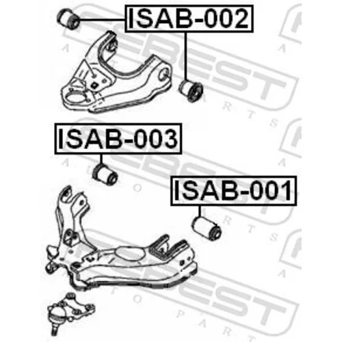 Uloženie riadenia FEBEST ISAB-003 - obr. 1