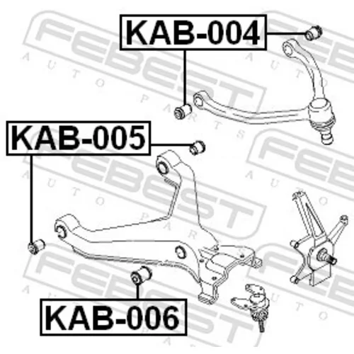 Uloženie riadenia FEBEST KAB-005 - obr. 1