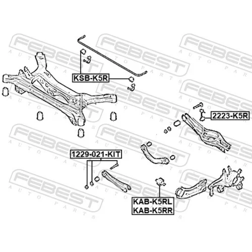 Uloženie riadenia FEBEST KAB-K5RR - obr. 1