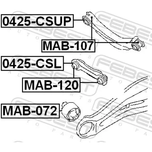 Uloženie riadenia FEBEST MAB-120 - obr. 1