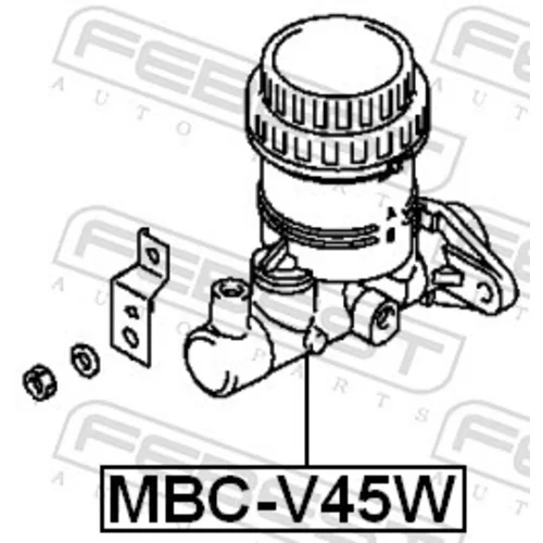 Hlavný brzdový valec FEBEST MBC-V45W - obr. 1