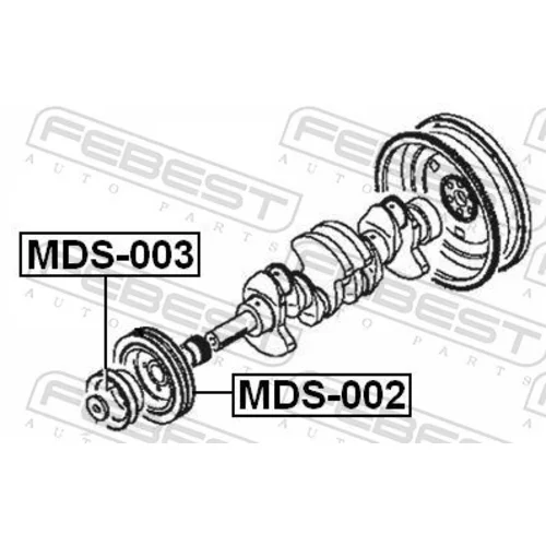 Remenica kľukového hriadeľa FEBEST MDS-002 - obr. 1