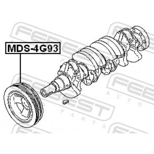 Remenica kľukového hriadeľa FEBEST MDS-4G93 - obr. 1